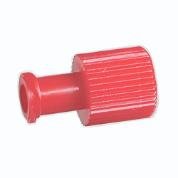 1 Box of 100 Dual Function Red Cap with Male and Female End