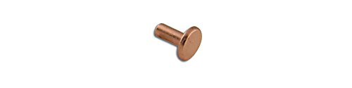 Tandy Leather Tubular Rivets 5/16' Copper Plate 100/pk 1294-53