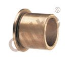 Genuine Oilite (SAE 841) Sintered Bronze Flanged Sleeve Bearings 1.0010 in. ID x 1.253 in. OD x 1 in. Length x 1-7/8 in. Flange Diameter x 1/8 in. Flange Thickness