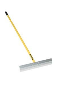 Midwest Rake 73122 S550 Professional Placer Concrete Tool with 20' x 4' Aluminum Head (Various Size and Style), 60' Aluminum Handle with Cushion Grip, Concrete Placer