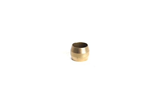 LTWFITTING 1/4-Inch Brass Compression Sleeves Ferrels,Brass Compression Fitting(Pack of 50)