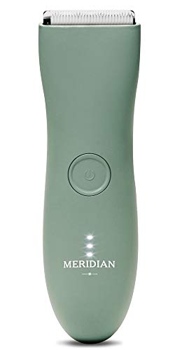 The Trimmer by Meridian: Electric Below-The-Belt Trimmer Built for Men | Effortlessly Trim Pesky Hair | Waterproof Groin & Body Shaver | 90 Minute Battery Life with Universal USB Charging (Sage)