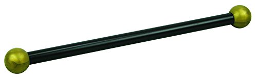 Solus SCA-335BK 15' Aluminum Cross Arm Ladder Rest for Outdoor Lamp Posts and Poles, Easy to Mount, Maintenance Free and Weather Resistant, Black Bar with Gold Caps