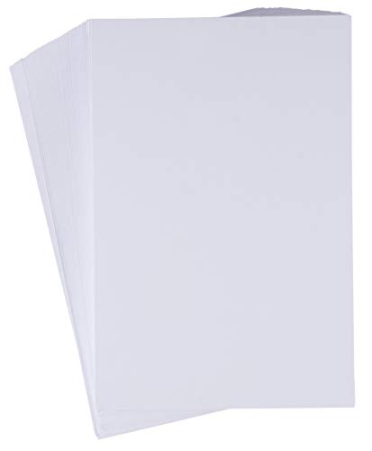 Index Cards - 200-Pack 4x6 Heavyweight White Cardstock, 110lb 300GSM Cover Card stock, Unruled Thick Paper, For Flash Note, Postcard, Invitation, Brochure, Marketing Material, Signage, 4 x 6 Inches
