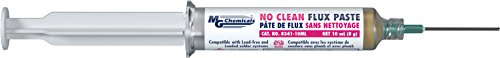 MG Chemicals 8341 No Clean Flux Paste, 10 milliliters Pneumatic Dispenser (Complete with Plunger & Dispensing Tip)