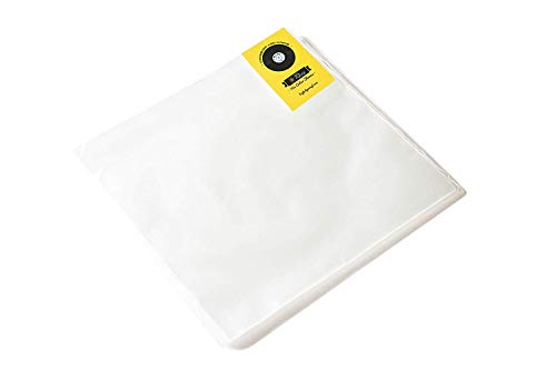 Big Fudge 50x Vinyl Record Outer Sleeves 12' LP | Durable & Wrinkle-Free | Crystal Clear & Made from High-Density Polypropylene | 3 mil Thick, 12.75” x 12.75” | Fits Most Gatefolds and Double LPs
