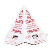 No Stack Cones - Pack of 50. Red/White Tri-Lingual (Pallet Cones) 8x8x10'