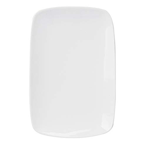 HIC Harold Import Co. HIC Porcelain Rectangle Plate, 9.63-Inch