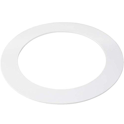 5 Pack White Plastic Trim Ring for 8' Inch Recessed Can Down Light Oversized Lighting Fixture