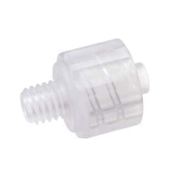 Cole-Parmer Adapter, Polycarbonate, Male luer to 10-32 Thread, 25/Pack