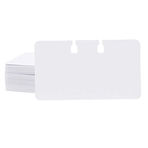 Paper Junkie 200-Pack Blank Notched Rotary File Card Refills, (Rotary Holder and Dividers Not Included), 2 1/4 x 4 Inches