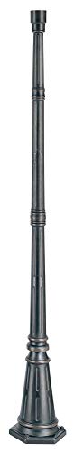 Hepworth Traditional Post Light Pole and Cap Base Classic Bronze 76 3/4' for Post Garden Yard - John Timberland