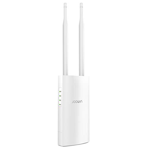 JOOWIN AC1200 High Power Outdoor Wireless Access Point with Poe, 2.4GHz 300Mbps or 5.8GHz 867Mbps Dual Band 802.11AC Wireless WiFi Access Points/Router/Bridge/Repeater, Used for Outdoor WiFi Coverage