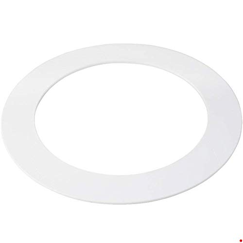 5 PK White Goof/Trim Ring for 5/6 inch Recessed Can Lighting Down Light, Outer Diameter 8 inches, Inner Diameter 5.8 Inches