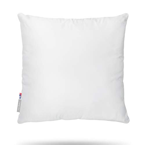 Pal Fabric White Cotton Feel like Microfiber Square Sham Euro Bedding Sofa Couch Decorative Pillow Insert 26' L x 26' W