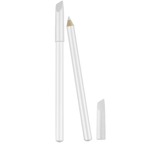 2 Pieces Nail Whitening Pencil 2-in-1 White Nail Pencil DIY Nail Art Manicure with Cuticle Pusher