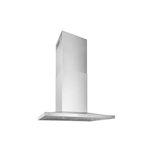 Broan-NuTone BWS2304SS Convertible Wall-Mount LED Lights Low-Pyramidal Chimney Range Hood, 30-Inch, Stainless Steel