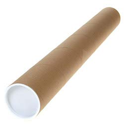 Mailing Tubes with Caps, 2 inch x 12 inch (4 Pack) | MagicWater Supply