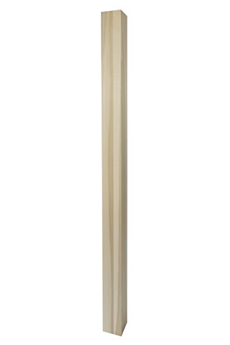 Blank Newel - 3' x 48' - Simple Modern Design (Poplar)