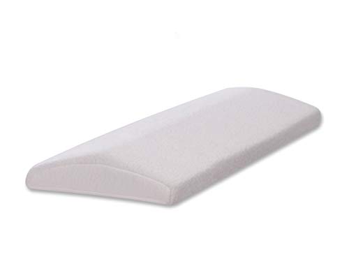 Gentle Living Cooling Lumbar Support Pillow for Sleeping Back Pain - Ergonomic Memory Foam with Heat Dissipating Cool Gel - Adjustable Height for More or Less Support - Washable Hypoallergenic Cover