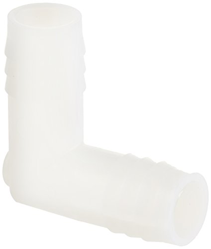 Parker Hannifin 365HB-10N Par-Barb Nylon Union Elbow Fitting, 90 Degree Angle, 5/8' Hose Barb x 5/8' Hose Barb, White