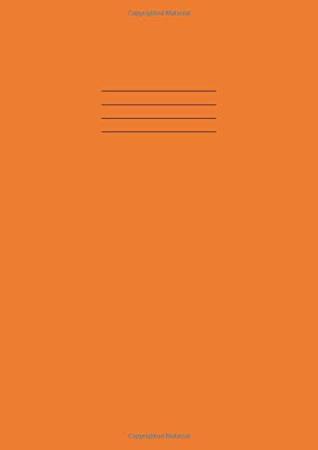 Maths Exercise Book A4 10mm: 10 mm Squares/Squared/Quad/Grid Ruled School Notebook, 100 Pages, 90gsm Paper, 210mm x 297mm - Orange cover