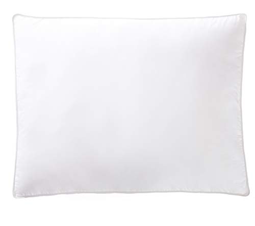 AmazonBasics Down-Alternative Gusseted Pillows with Cotton Shell - Pack of 2, Standard