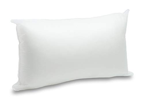 Foamily 12' x 20' Premium Hypoallergenic Lumbar Stuffer Pillow Insert Sham Square Form Polyester, Standard/White