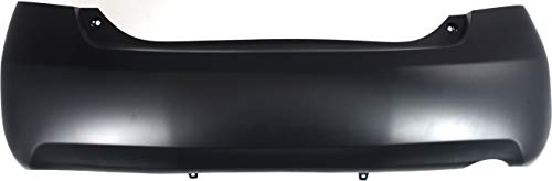 Rear Bumper Cover Compatible with 2007-2011 Toyota Camry Primed with Single Exhaust Hole 4 Cyl Base/CE/LE/XLE Models USA Built