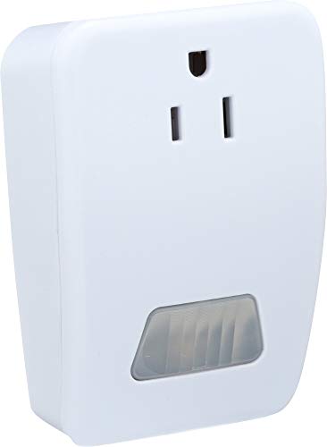 Westek MLC4BC Indoor Plug-In Motion Activated Light Control, White