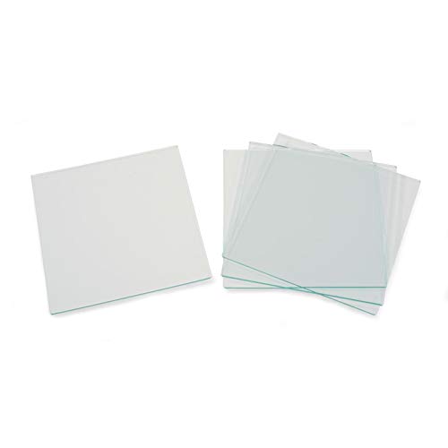 Darice Glass Tile Square 4 x 4 inches 4 Pieces (6-Pack) 1098-80