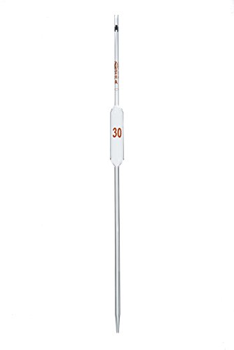 Wilmad-LabGlass LG-9350-126 Class A Color Coded Volumetric Pipette, 30mL, Black