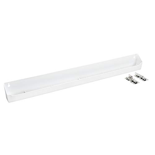 Rev-A-Shelf LD-6591-30-11-1 30 Inch White Polymer Lazy Daisy Sink Tip Out Tray for Kitchens, Laundry Rooms, or Vanity Cabinets