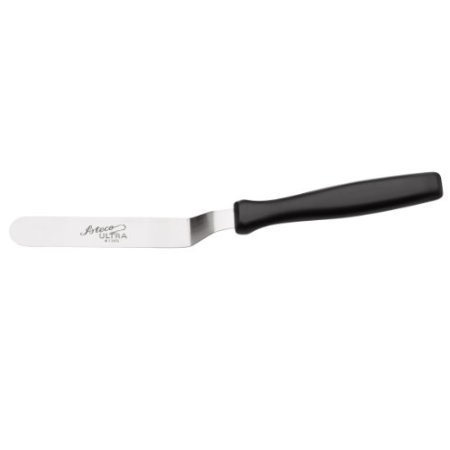 Ateco Ultra Offset Spatula with 4.25' x 0.75' Stainless Steel Blade, 4½', Silver