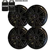 KICKER Black OEM Replacement Marine 6.5' 4 Ohm Coaxial Speaker Bundle - 4 Speakers