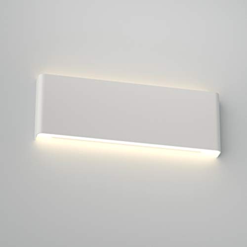 Aipsun 15.75in Matte White Modern Vanity Light Up and Down LED Vanity Light for Bathroom Wall Lighting Fixtures (Neutral White 4000K)