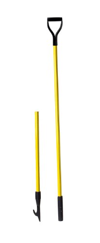 Nupla 36754 2 Piece Heavy Duty Classic Round Pike Pole with Assembly Kit, D Grip, 10' Length