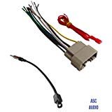 ASC Audio Car Stereo Wire Harness and Antenna Adapter to install an Aftermarket Radio for some Dodge Chrysler Jeep Vehicles- Compatible Vehicles listed below
