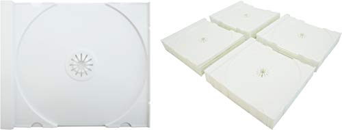 25 Solid White Colored Replacement CD Trays / Inserts for CD Jewel Boxes! #CDIR80SW- Fits any standard size 10mm Jewel Box!