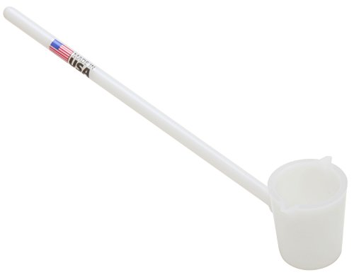Dynalon 108085-50 High Density Polyethylene Extra Heavy Duty Sampling Scoop/Ladle with Securely Welded Solid Handle, 50mL Capacity (Case of 12)