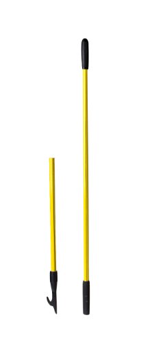 Nupla 36750 2 Piece Heavy Duty Classic Round Pike Pole with Assembly Kit, Butt Grip, 8' Length