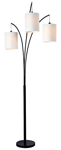 Kenroy Home Modern Arc Floor Lamp ,83.5 Inch Height, 31.5 Inch Width with Black Finish