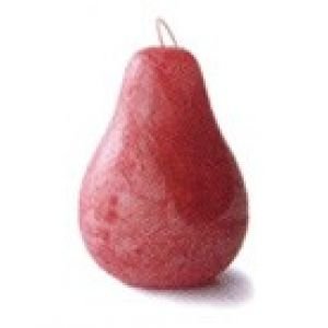 Vance Kitira Timber Pear Candles, Set of 6, Assorted Colors (Cranberry)