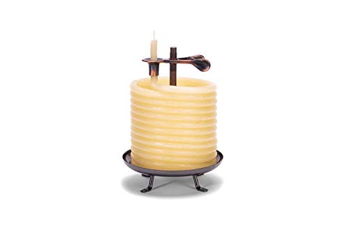 Candle by the Hour 60-Hour Candle, Eco-friendly Natural Beeswax with Cotton Wick