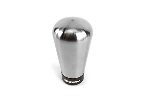 PERRIN Stainless Steel Shift Knob - 6-SPD Compatible with Subaru WRX 2015-2019 (Tapered, Stainless)