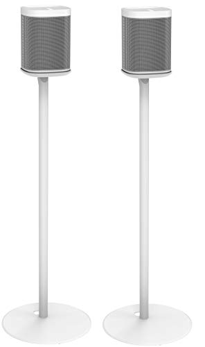 ynVISION Floor Stand for Sonos One, One SL, and Play:1 Speaker | 2 Pack | YN-ONE Pair (White)