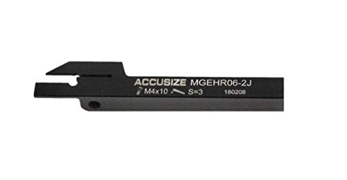 Accusize Industrial Tools 3/8'' Cut-Off Holder, Parting Tool, Mgehr06-2 of 2387-2003 (Insert Not Included)