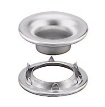 Stimpson Rolled Rim Grommet and Spur Washer Nickel-Plated Durable, Reliable, Heavy-Duty #3 Set (250 Pieces of Each)