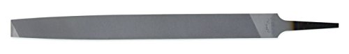 Nicholson Rectangular Mill Hand File Without Handle, Single Cut, American Pattern, Bastard Cut, 12' Length