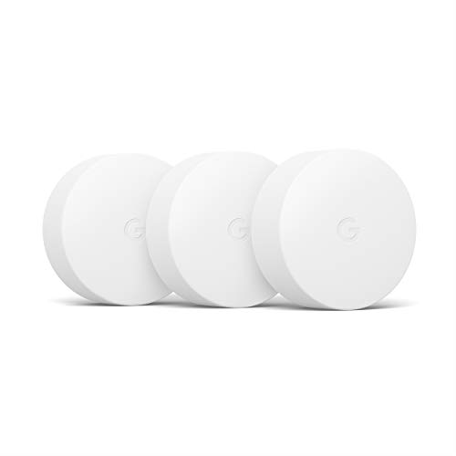 Google Learning Thermostat Nest Temperature Sensor, Bluetooth Enabled, White, 3 Pack, 3 Piece